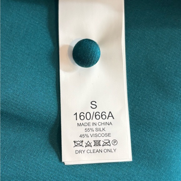 KATE SPADE Silk-blend Twill Smocked-waist Dress In Dark dress size small NWT - Picture 13 of 16